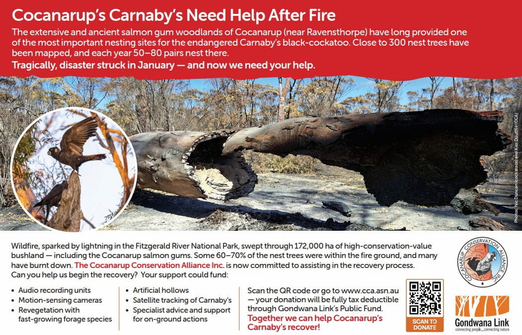 Cocanarup Fire Recovery Campaign